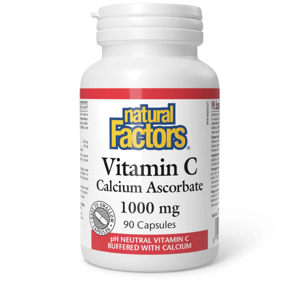 Vitamin C Calcium Ascorbate 1000 mg Capsules, 90 Capsules