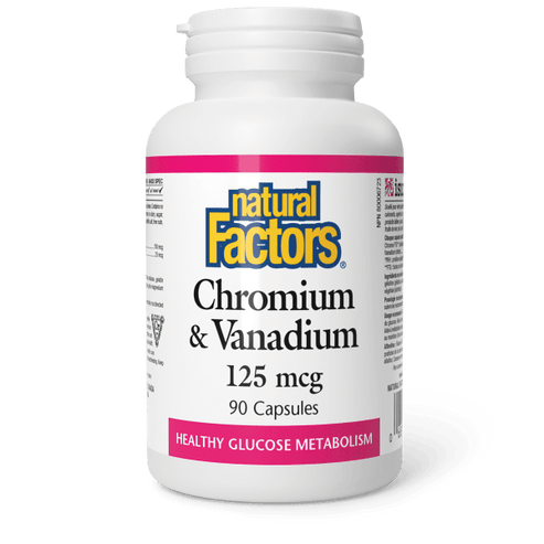 Chromium & Vanadium 125 mcg 90 Capsules