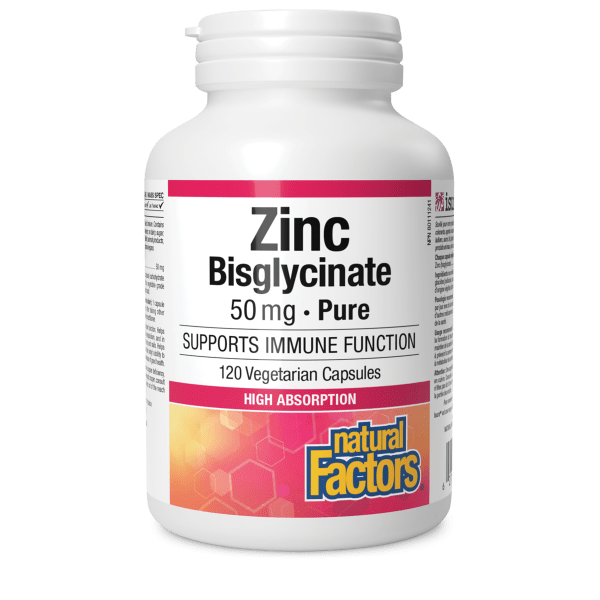Zinc Bisglycinate 50 mg 120 Vegetarian Capsules