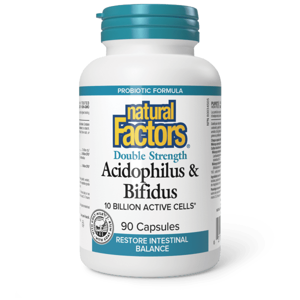 Acidophilus & Bifidus Double Strength 10 Billion Active Cells 90 Capsules