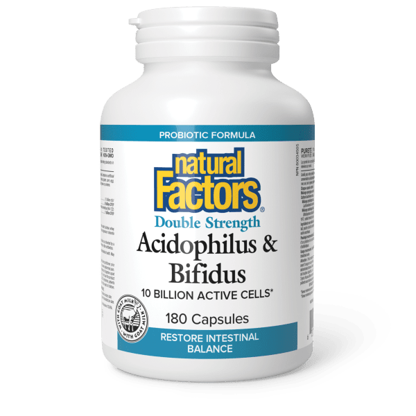 Acidophilus & Bifidus Double Strength 10 Billion Active Cells 180 Capsules