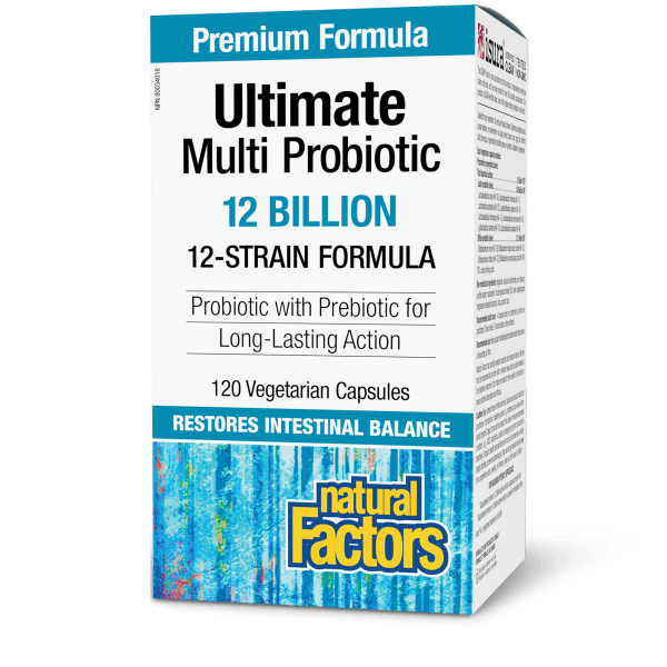 Ultimate Multi Probiotic 12 Billion Live Probiotic Cultures 120 Vegetarian Capsules