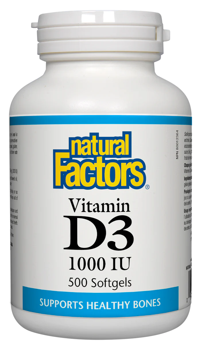 SunVitamin D3 1000 IU- 500 Softgels