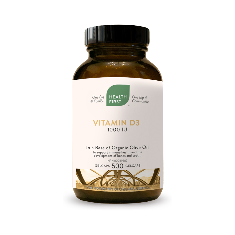 Vitamin D3 1,000 IU-500 Capsules