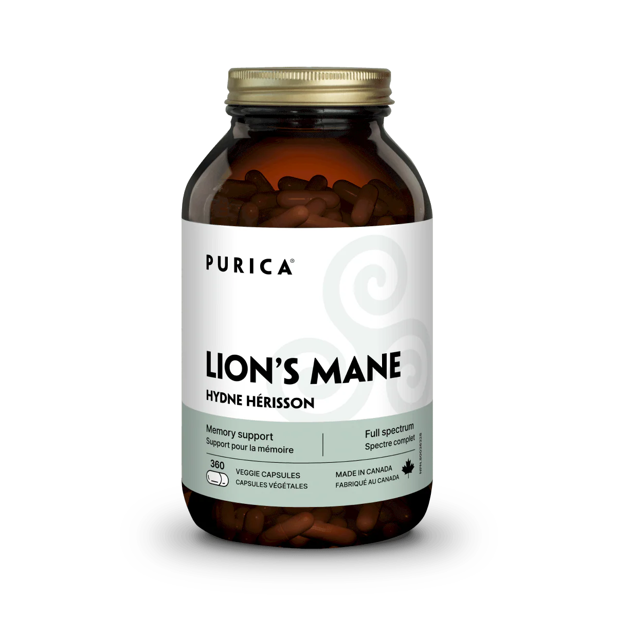 Purica Lion's Mane, 360 vegetable capsules