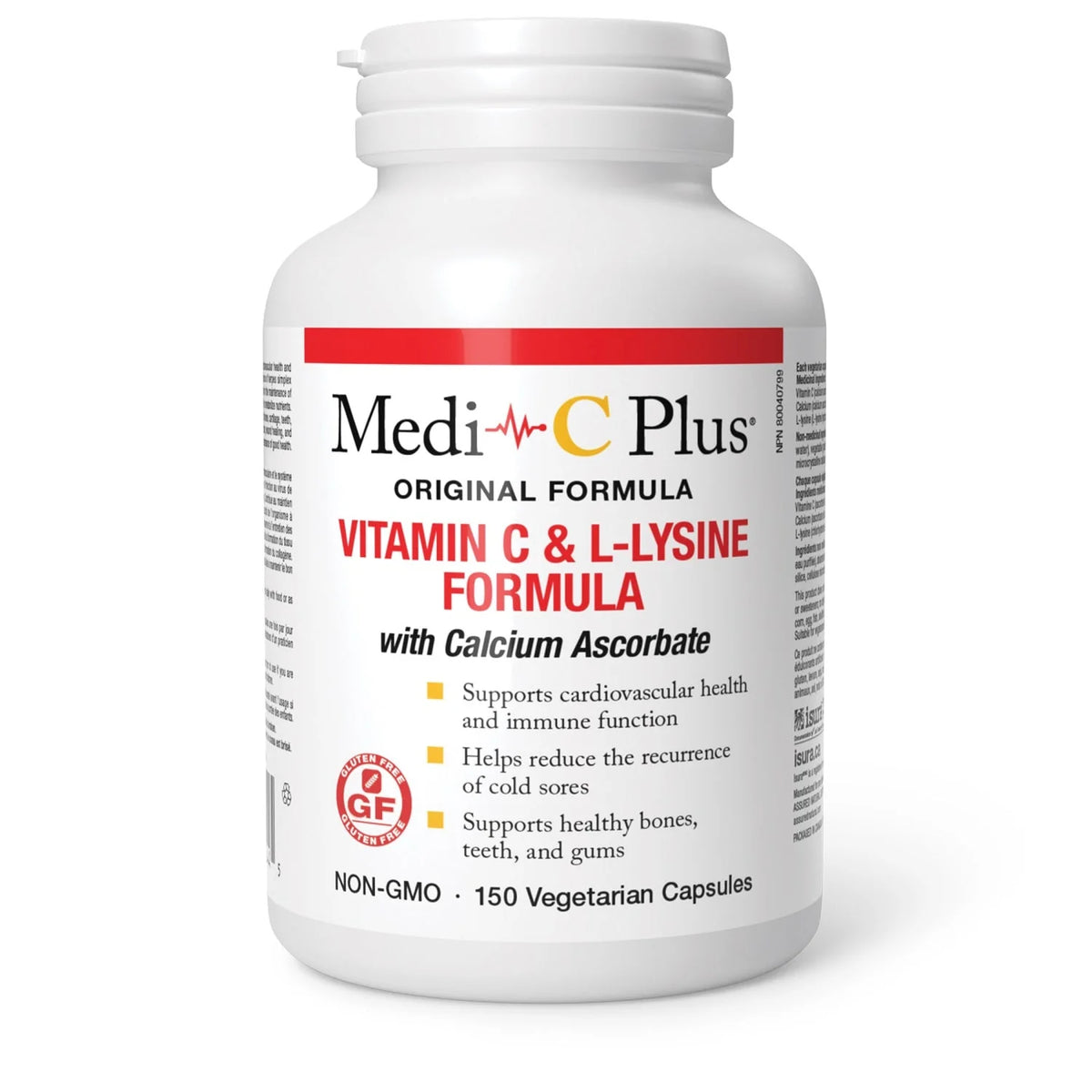 Medi-C Plus Vitamin C & L-Lysine Formula 150 caps