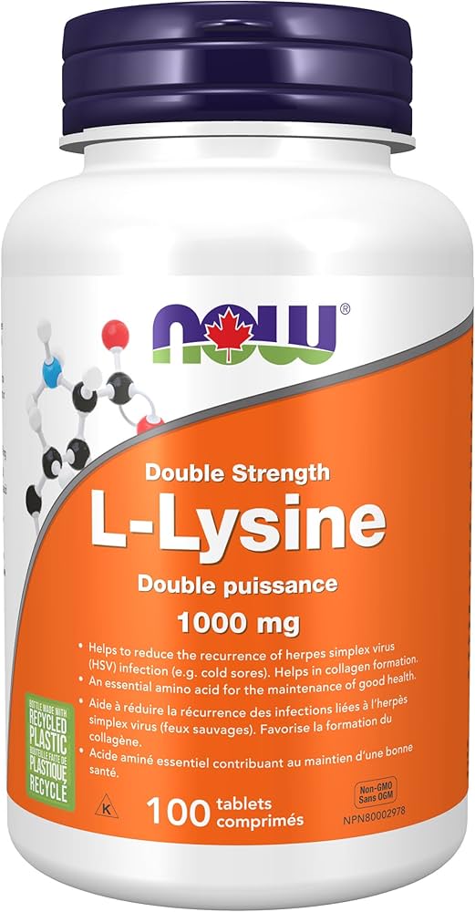 NOW® L-Lysine 1,000 mg Tablets, 100s