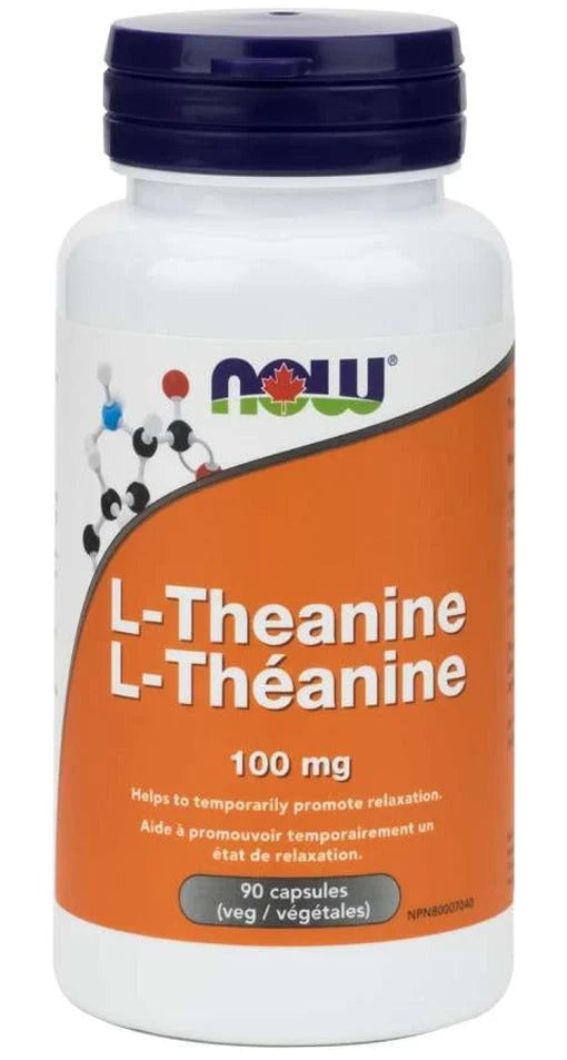 NOW® L-Theanine 100 mg Veg Capsules, 90s