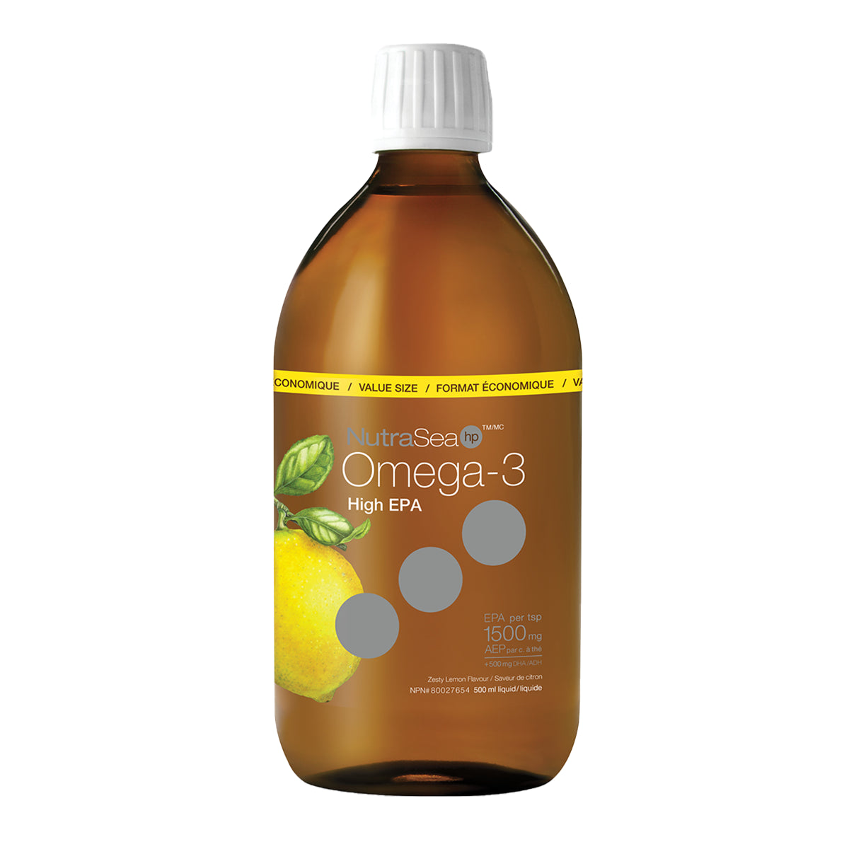 Omega-3 High-EPA Zesty Lemon-500mL
