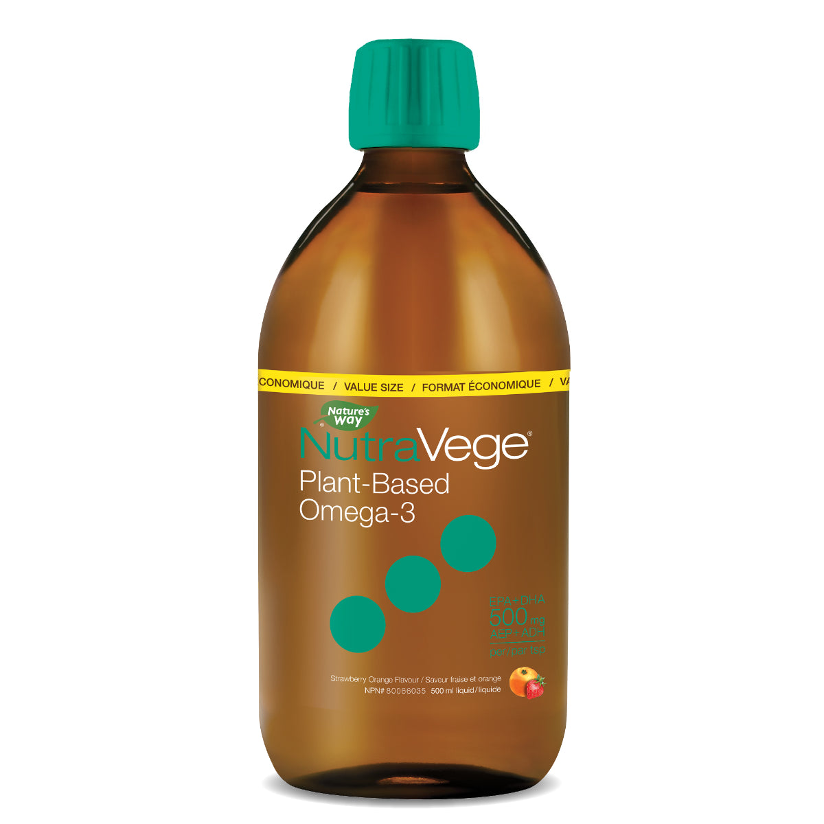 Omega-3 Plant Based Strawberry Orange-500mL
