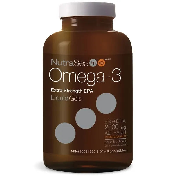 Omega-3 Extra Strength EPA + Vitamin D-60 Capsules