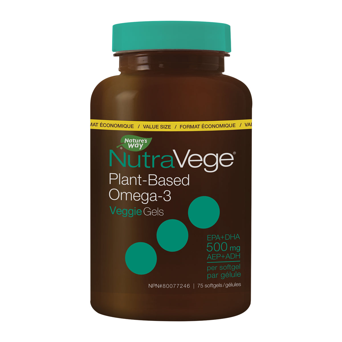 Omega-3 Plant Based Liquid Gels-75 Softgels