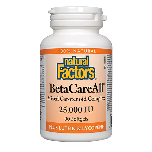 BetaCareAll 25,000 IU, 90 sglssgls- Natural Factors