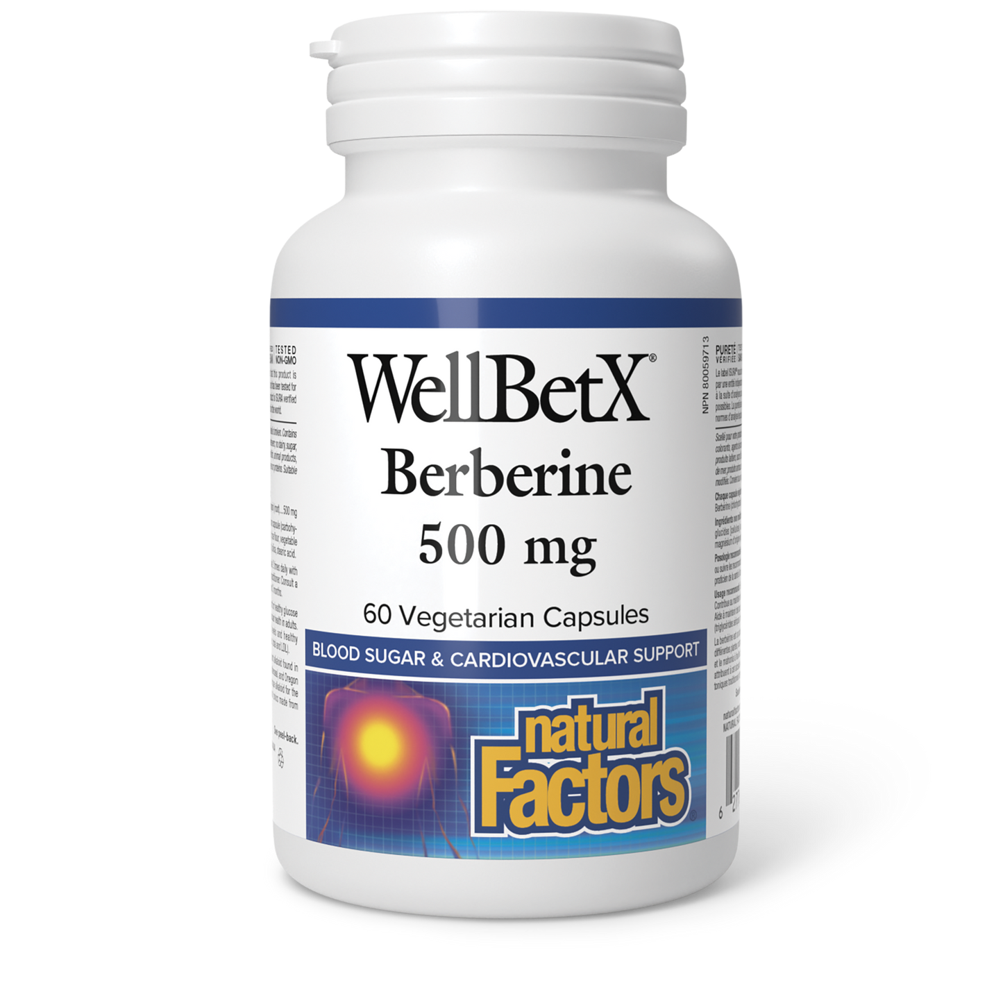 Natural Factors Berberine 500 mg 60 Vegetarian Capsules