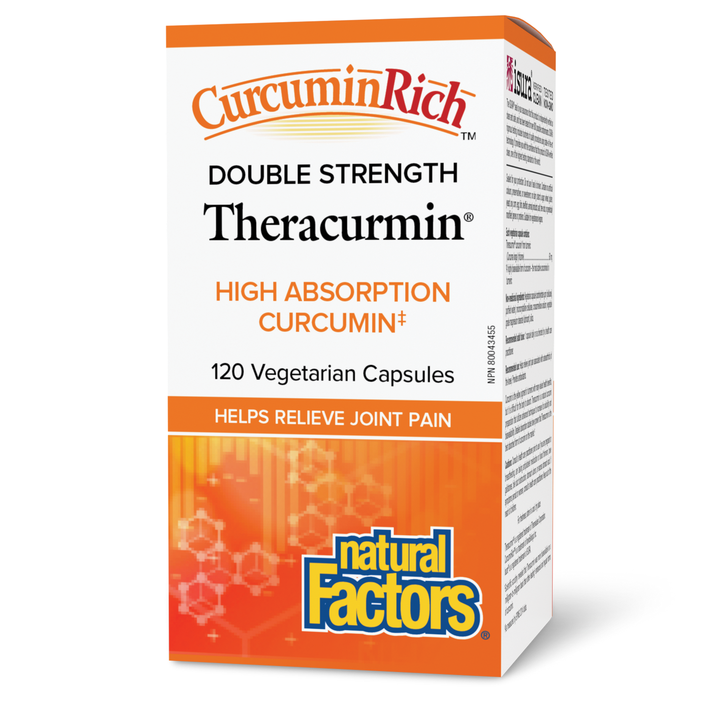 Natural Factors Theracurmin CurcuminRich 60 mg 120 Vegetarian Capsules