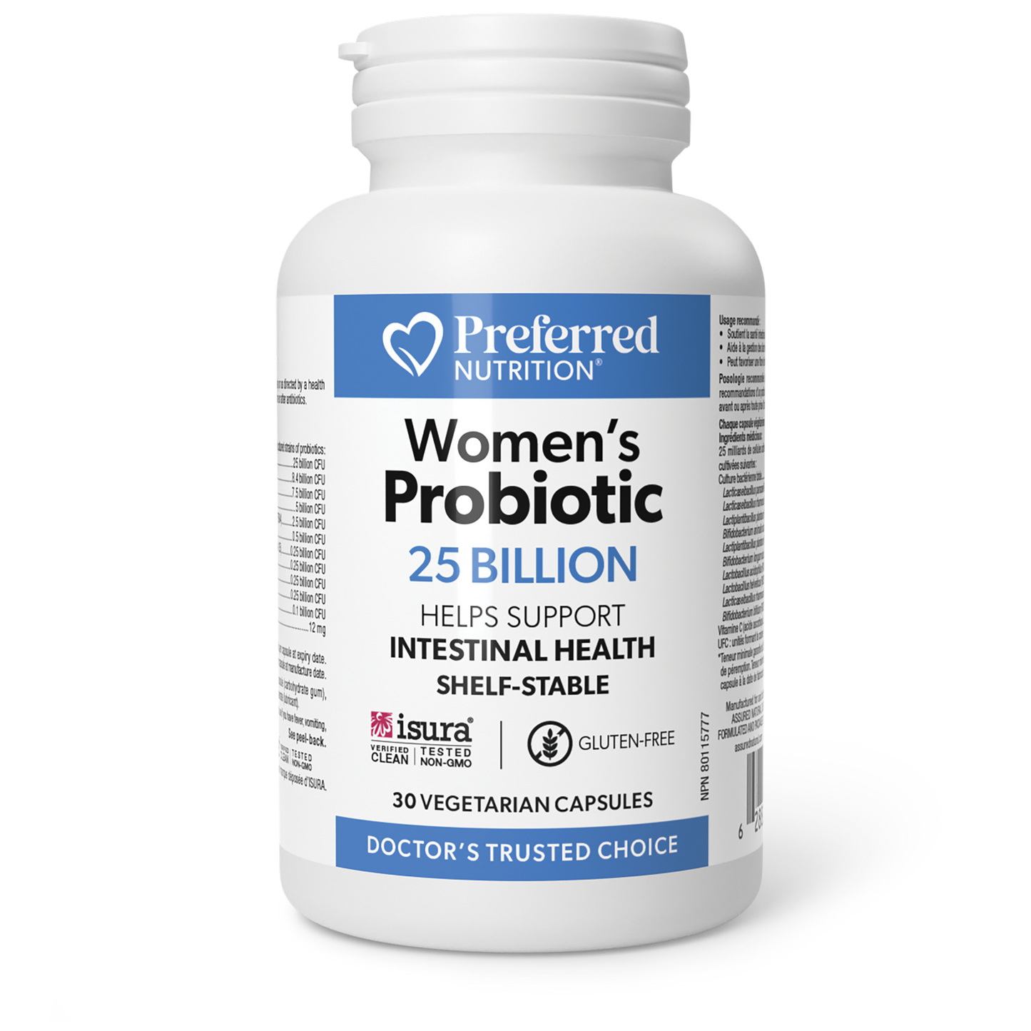 Preferred Nutrition® Women’s Probiotic 25 Billion 30 Vegetarian Capsules