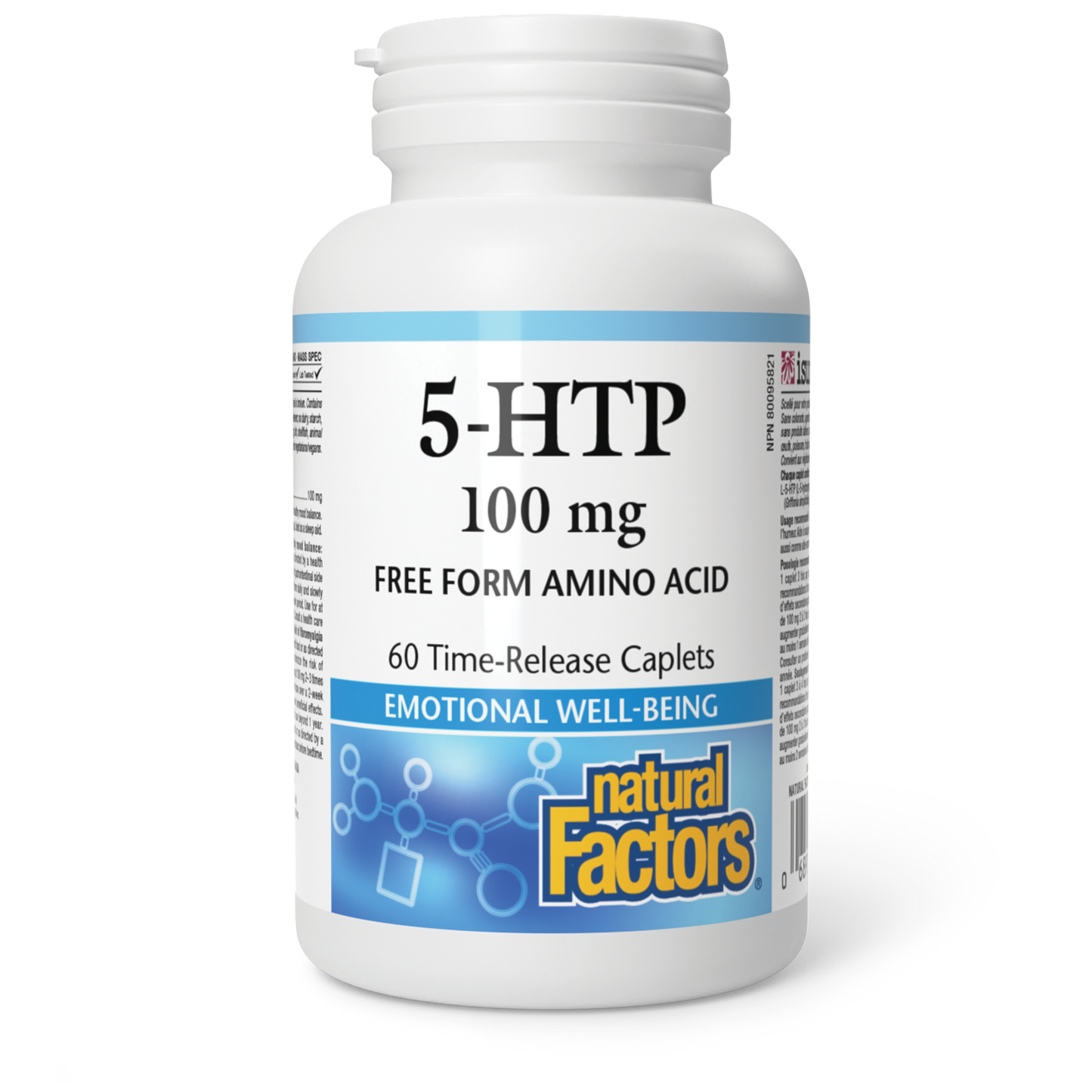 Natural Factors 5-HTP 100 mg 60 Timed-Release Caplets