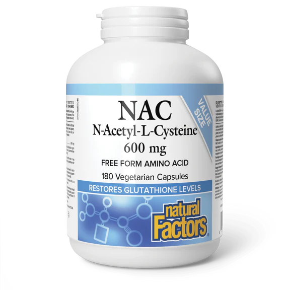 N-Acetyl-L-Cysteine Amino Acid 600mg-180 Capsules