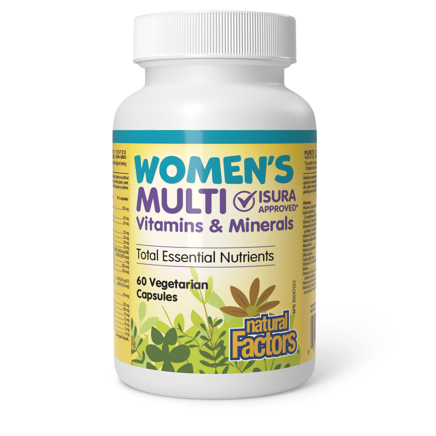 Natural Factors Women’s Multi Vitamins & Minerals 60 Vegetarian Capsules