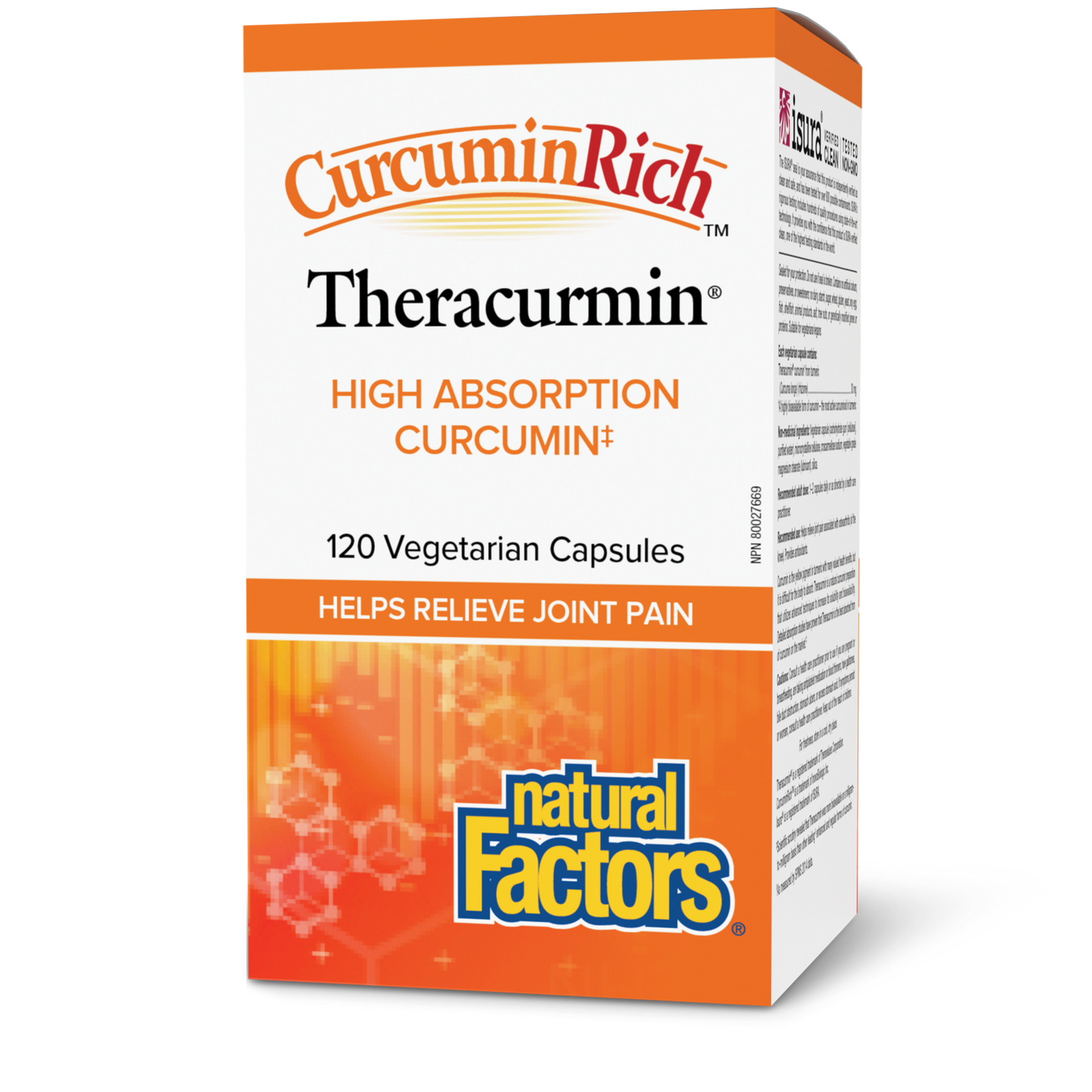 Natural Factors Theracurmin®, CurcuminRich™ 30 mg 120 Vegetarian Capsules