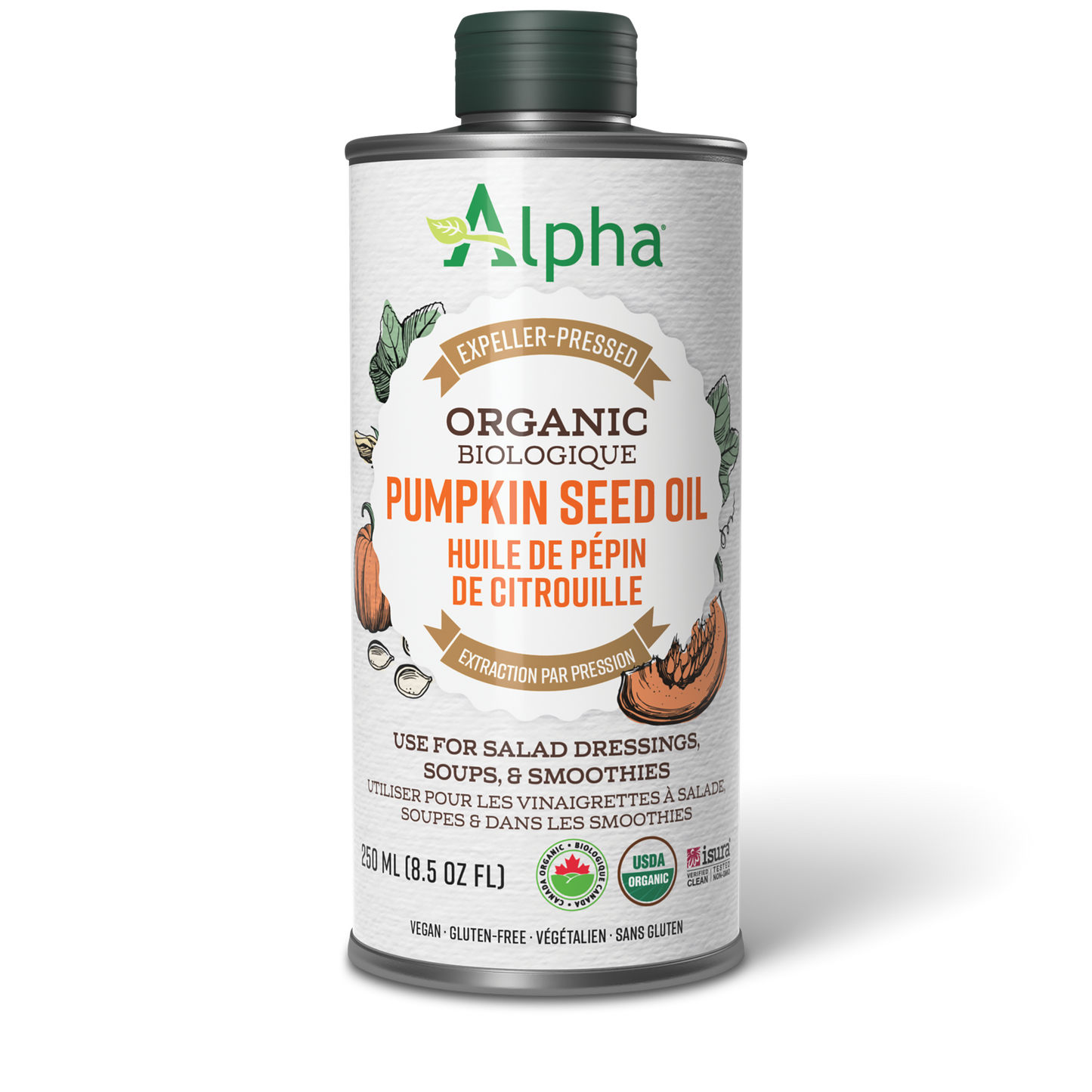 Alpha® Health Organic Pumpkin Seed Oil 250 mL Liquid