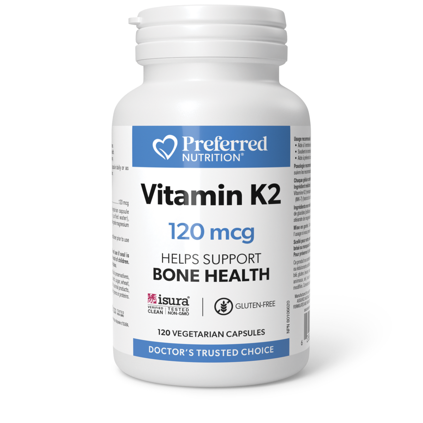 Preferred Nutrition® Vitamin K2 120 mcg 120 Vegetarian Capsules