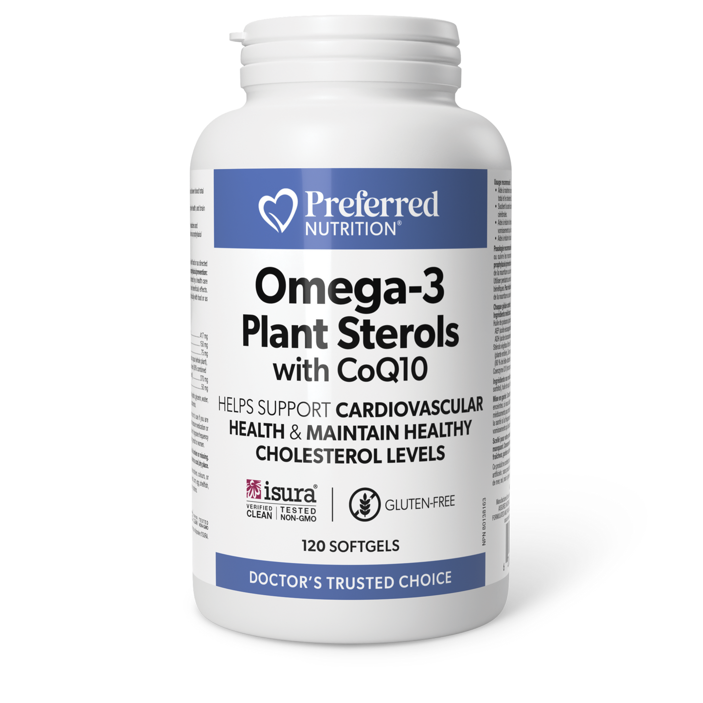 Preferred Nutrition® Omega-3 Plant Sterols with CoQ10 120 Softgels