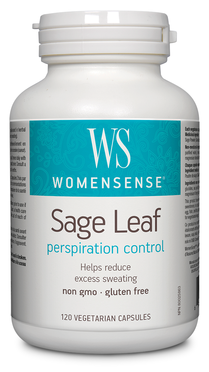 WomenSense® Sage Leaf Perspiration Control 350 mg 120 Vegetarian Capsules