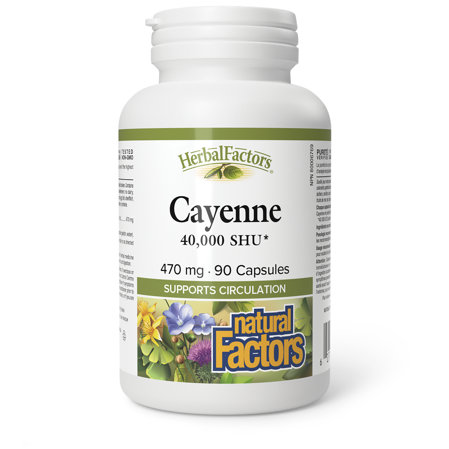 Natural Factors Cayenne 470 mg 90 Capsules