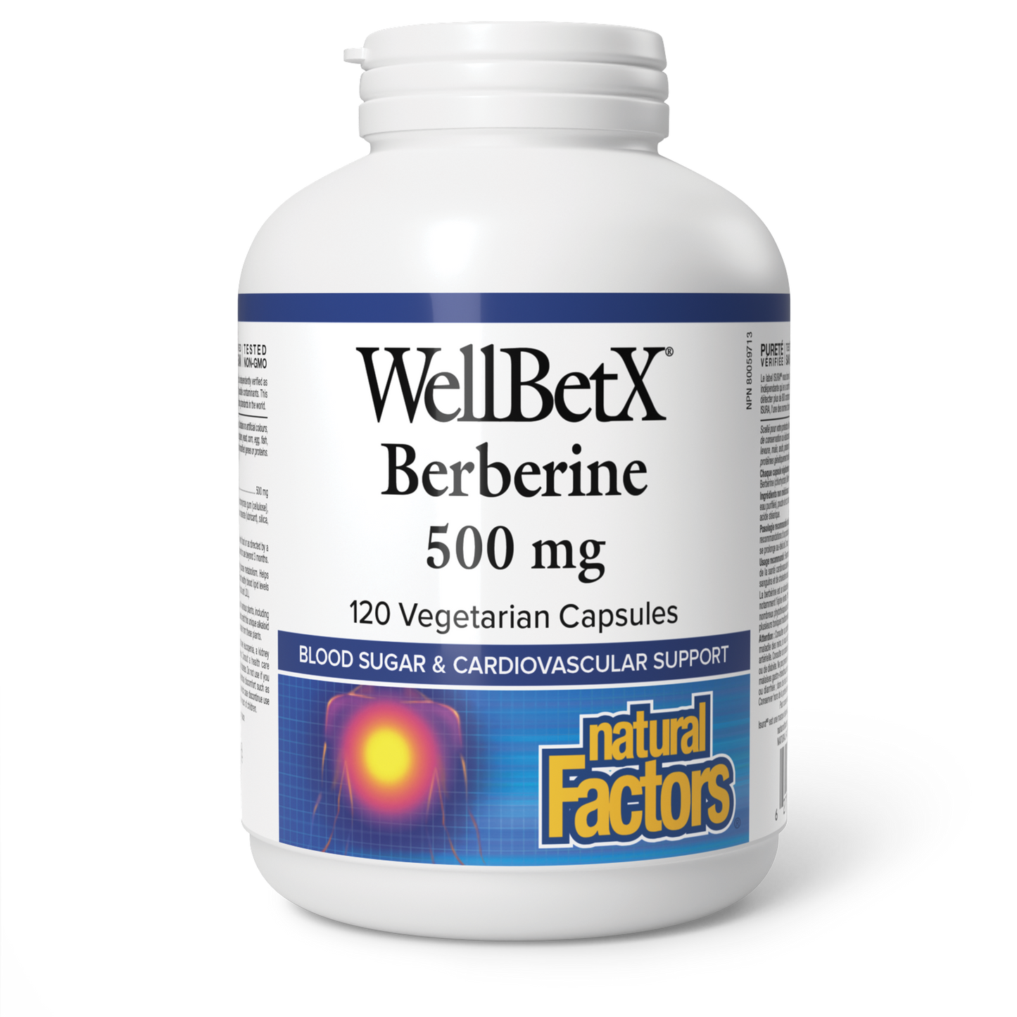 Natural Factors Berberine 500 mg 120 Vegetarian Capsules
