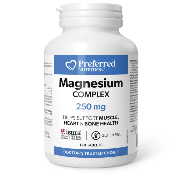Preferred Nutrition Magnesium Complex – 250 mg, 120's
