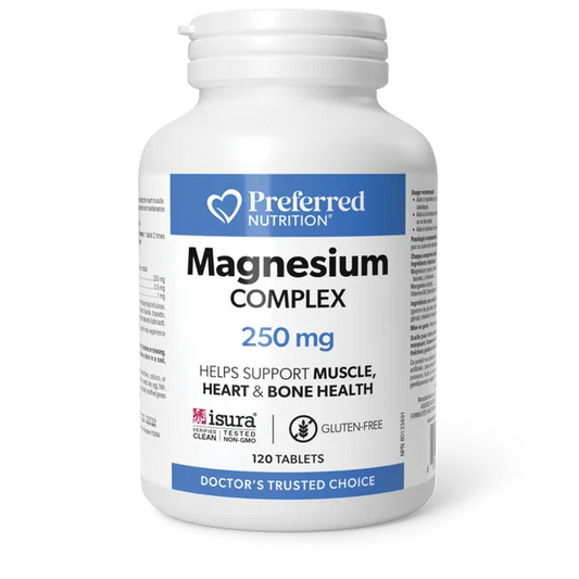 Preferred Nutrition Magnesium Complex – 250 mg, 120's