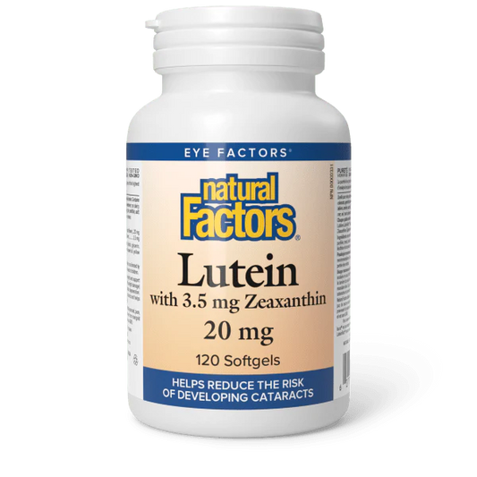 Lutein 20 mg with Zeaxanthin, 120 Softgels - Natural Factors