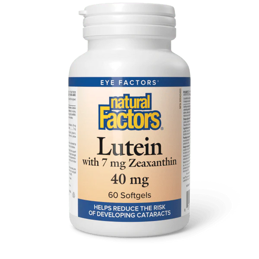 Lutein 40 mg with Zeaxanthin, 60 Softgels - Natural Factors