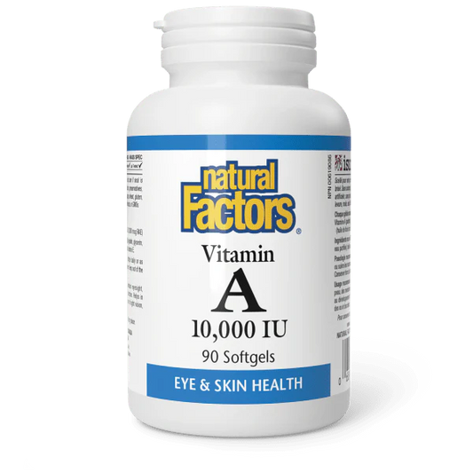 Vitamin A 10,000 IU, 90 Softgels - Natural Factors