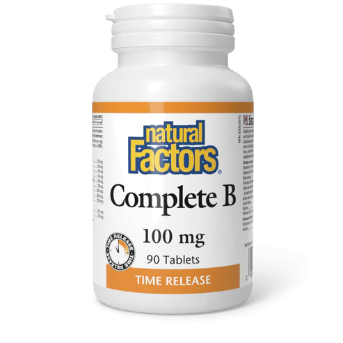 Complete B Timed Release 100 mg, 90 Tablets - Natural Factors
