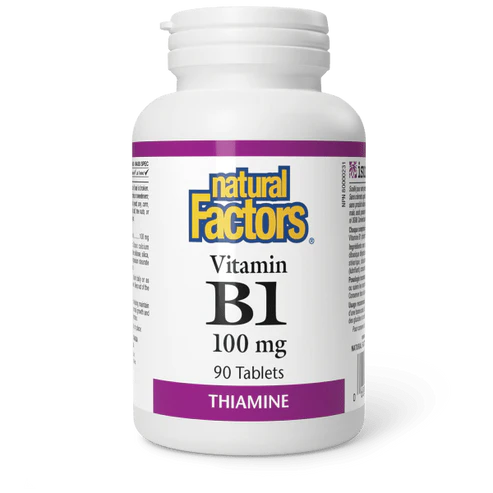 Vitamin B1 100 mg, 90 Tablets - Natural Factors