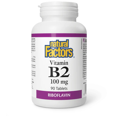 Vitamin B2 100 mg, 90 Tablets - Natural Factors