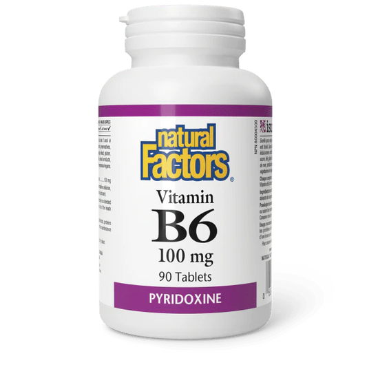Vitamin B6 100 mg, 90 Tablets - Natural Factors