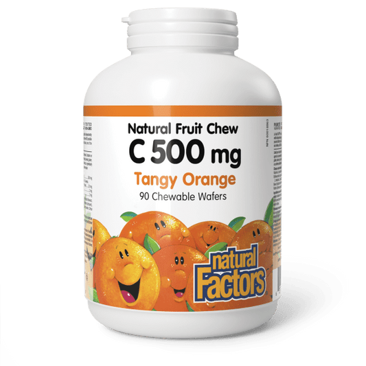 Vitamin C 500 mg Natural Fruit Chew Tangy Orange