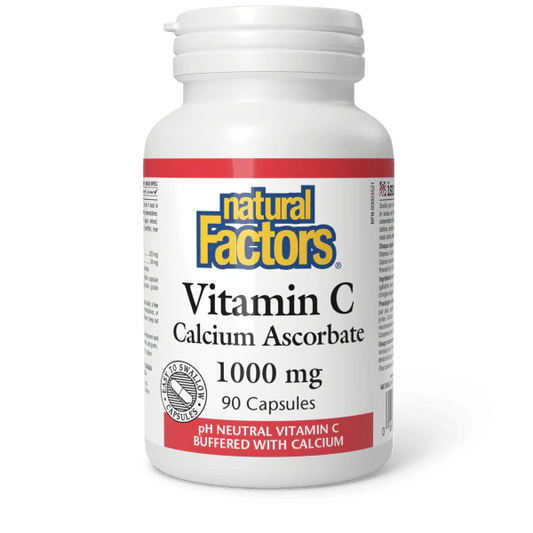 Vitamin C Calcium Ascorbate 1000 mg Capsules, 90 Capsules