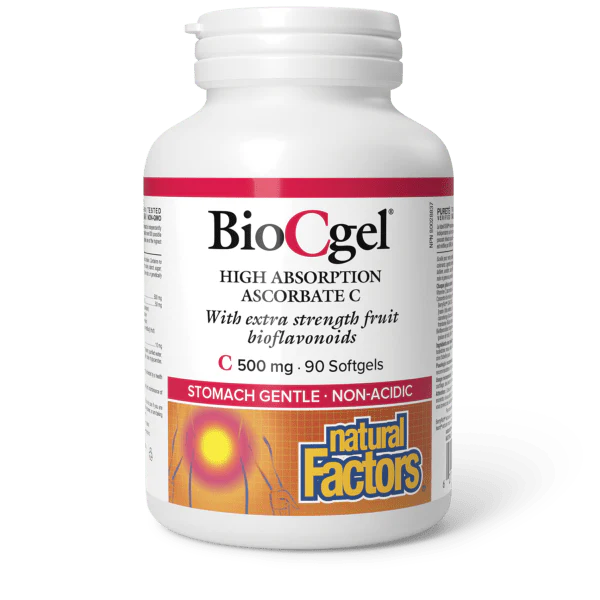 BioCgel High Absorption Ascorbate C 500 mg, 90 Softgels