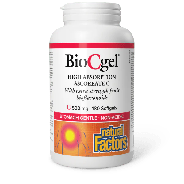 BioCgel High Absorption Ascorbate C 500 mg, 180 Softgels