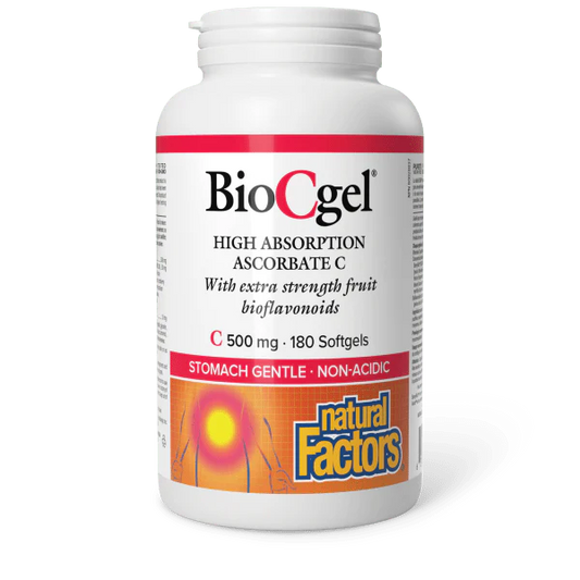 BioCgel High Absorption Ascorbate C 500 mg, 180 Softgels