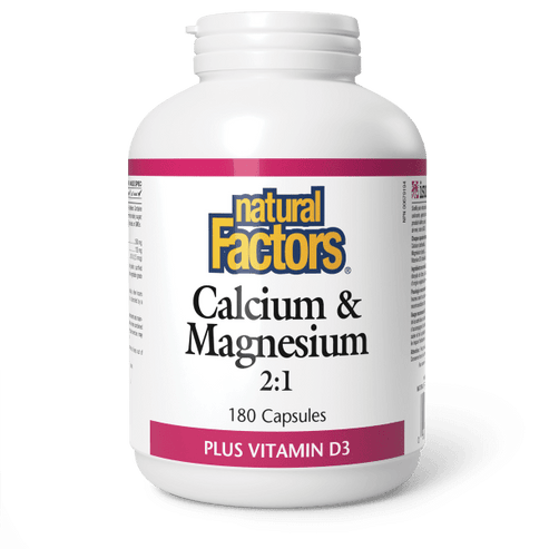 Calcium & Magnesium 2:1 Plus Vitamin D3 180 Capsules