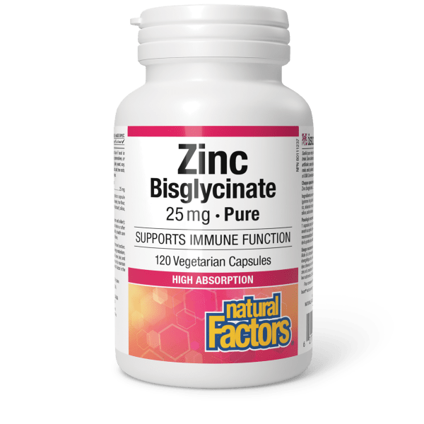 Zinc Bisglycinate 25 mg 120 Vegetarian Capsules