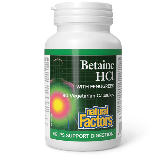 Betaine HCI with Fenugreek, 90 Vegetarian Capsules