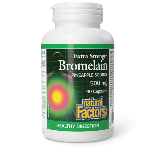 Bromelain Extra Strength 500 mg Pineapple Source 90 Capsules