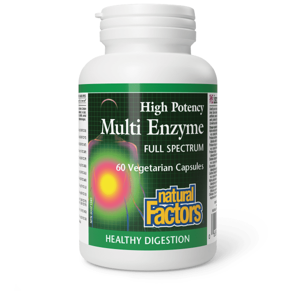 Multi Enzyme High Potency Full Spectrum 60 Vegetarian Capsules