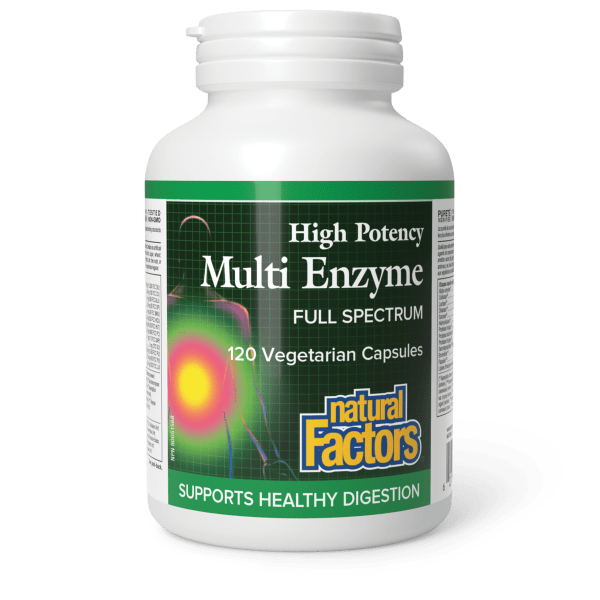 Multi Enzyme High Potency Full Spectrum 120 Vegetarian Capsules